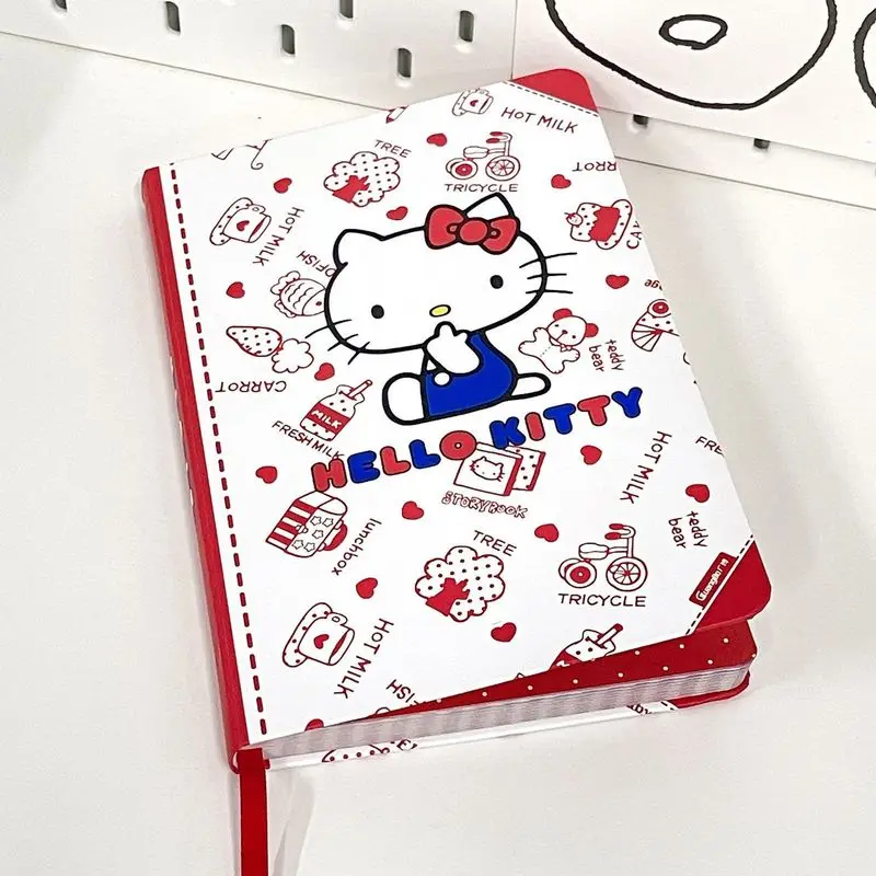 Hello Kitty Notebook Študent roztomilý farebný stránka Hard Case A5 Notebook Girl Heart Super roztomilé kancelárske potreby Katie Cat Handbook Diary