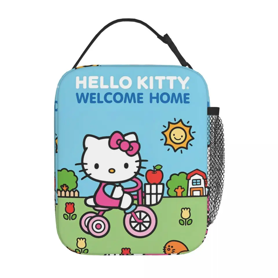 Hello Kitty Product Izolovaný obedový taška na cestovné skladovacie taška prenosný chladič tepelného obeda