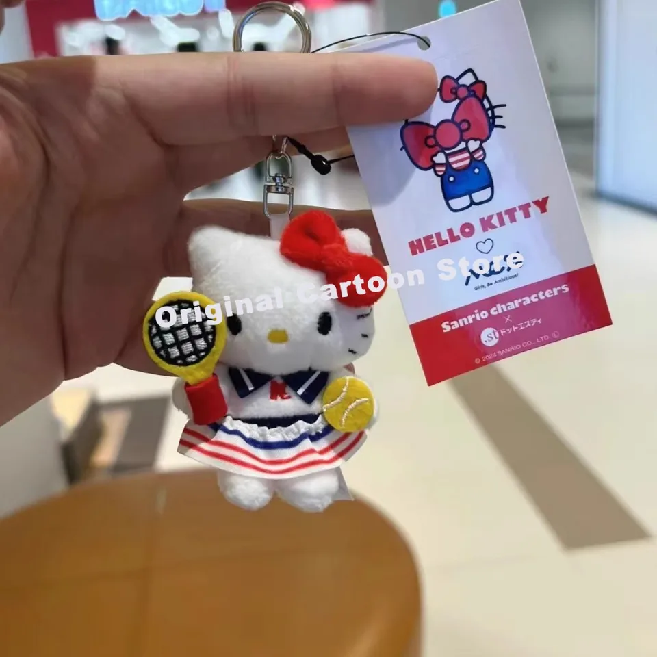 Hello Kitty Sanrio Kuromi Tennis Limited Japan Doll Doll Doll Dollokitty Bag prívesok roztomilý taška dievčenský doplnok darček darček darček
