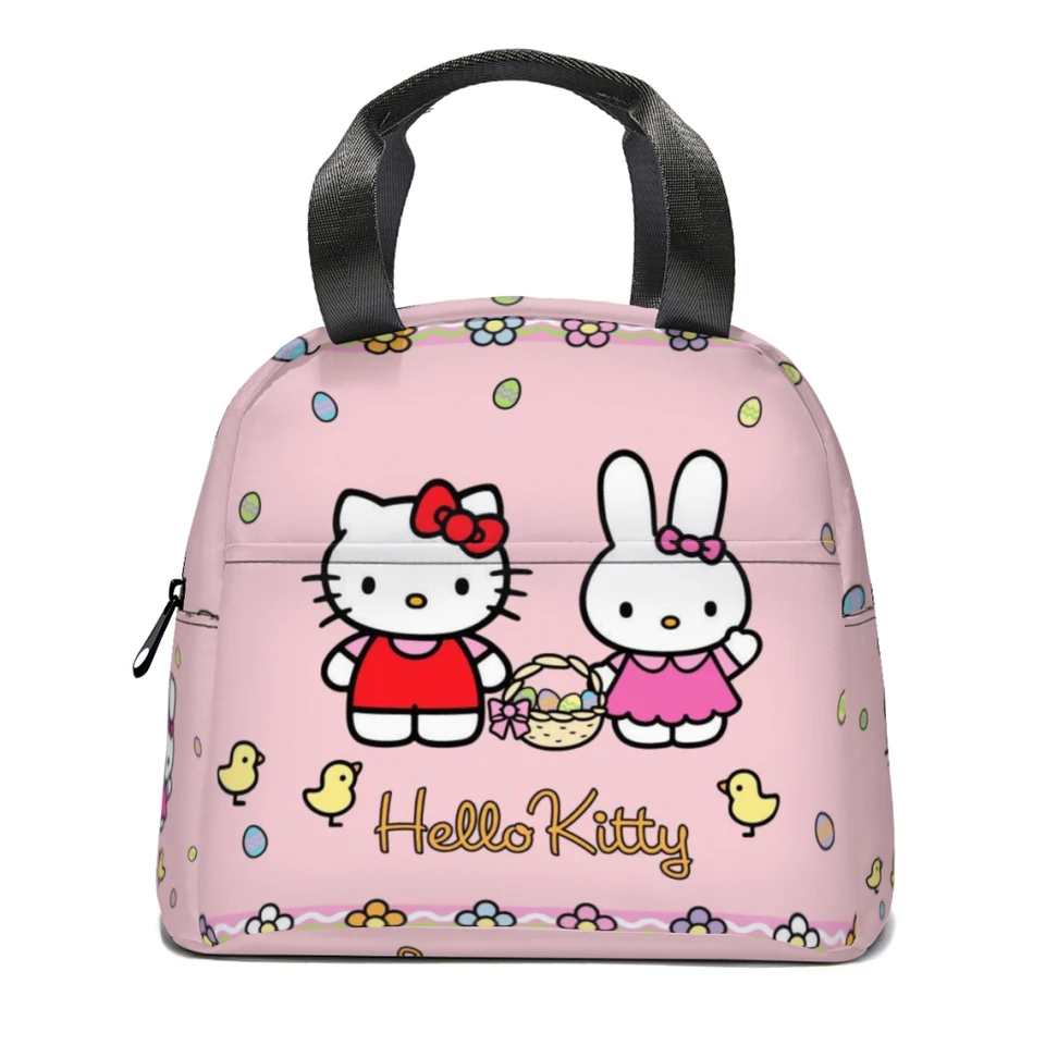 Hello Kitty Sanrio Lunch Bag pre školu nepremokavý piknik tepelný chladič izolovaný obedový box Ženy Detské tašky