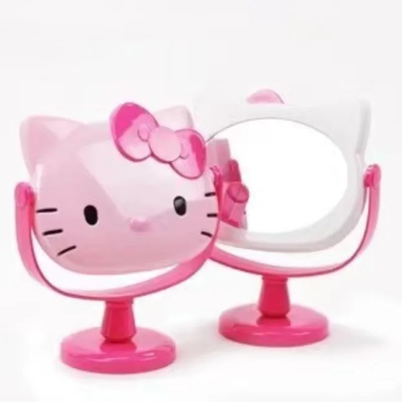 Hello Kitty Y zrkadlové stolné make -up zrkadlo Rotatovateľné malé zrkadlo zvýšené stolové zrkadlo Študentská internát Domov Veľkoobchod