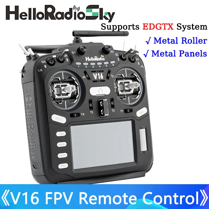 Helloradio V16 Multi protokol diaľkové ovládanie kompatibilné s vysokofrekvenčnými hlavami FPV HEAD HEAD EDGTX dotykovej obrazovky Crossover Machine Časti