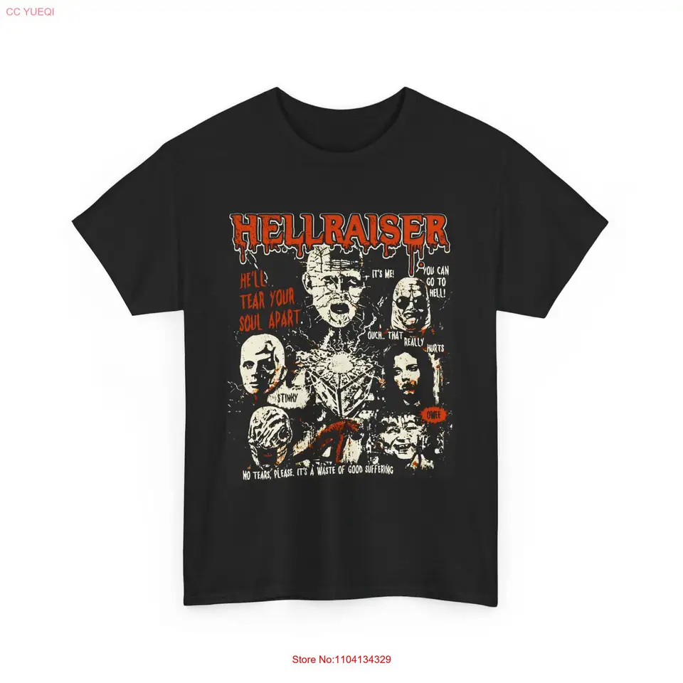Hellraiser film Chenobites T Trišt Horror Film Cenobites Cult Classic Cotton Top Long alebo krátke rukávy