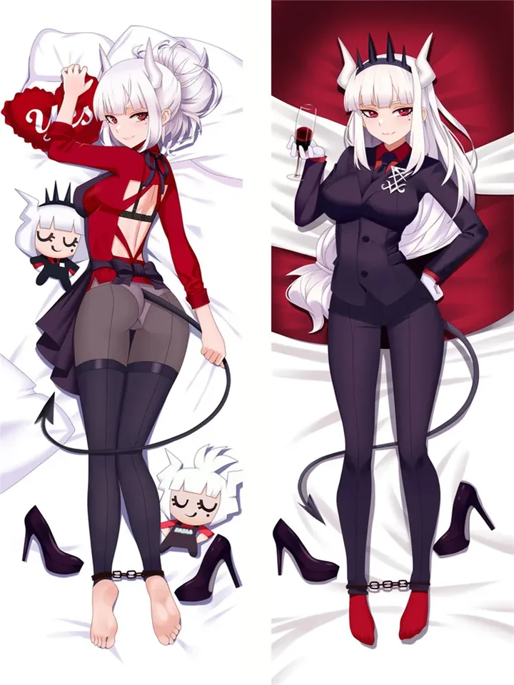 Helltaker Body Vankúš pokrýva anime generálny riaditeľ pekla Lucifer Dakimakura Domovod