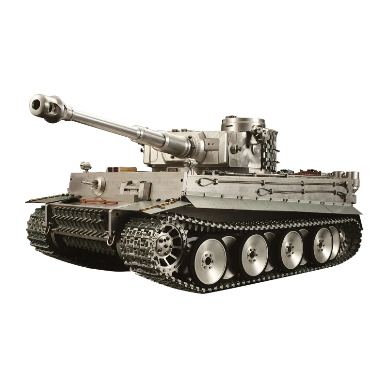 Heng Long 1/8 Scale RC Tank RTR High Simulation Full Metal Nemecký Tiger I Radio Control Panzer Car Vozidlo Model 3818 TH16450