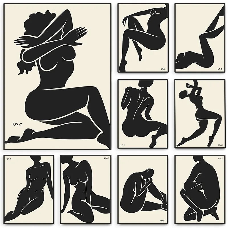 Henri Matisse Abstrakt ženy Body postava Fauvism Fauvism naplnený čiernou čiarou plátno maľba nástenné umenie pre obývaciu izbu Domovod