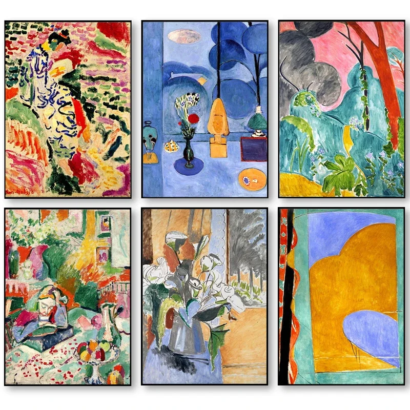 Henri Matisse HD Výtlačky nástenné umenie Fauvism plagáty Nordické maľby krajinné plagáty a výtlačky