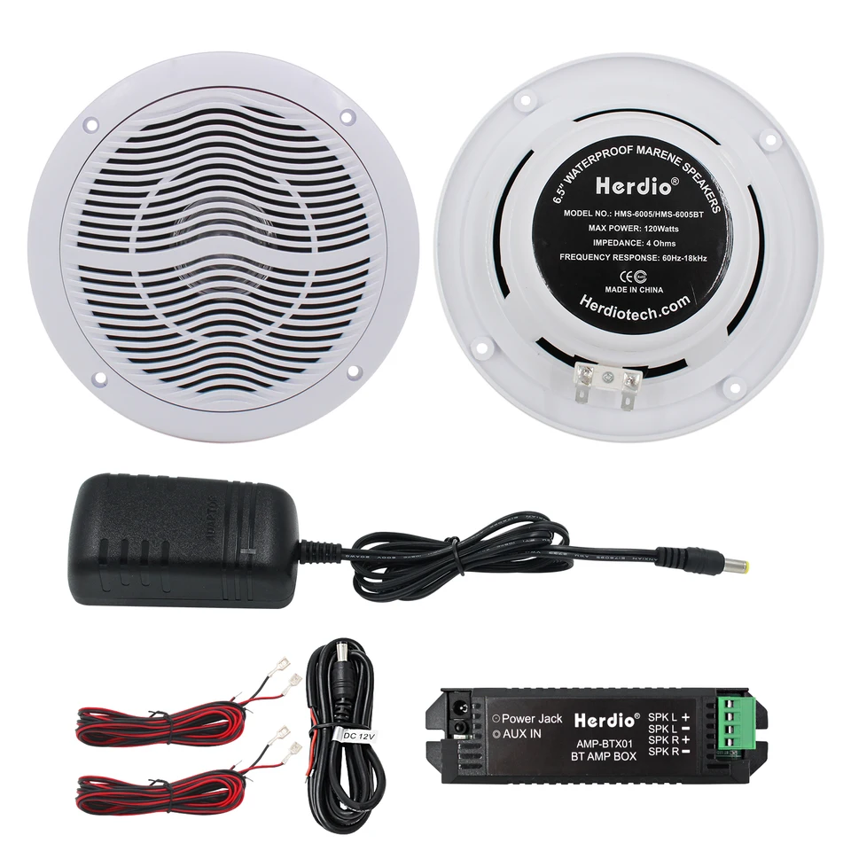 Herdio 6,5 palca 120 W nepremokavý bluetooth stropný reproduktor Audio systém Vypláchnite Mount Mount Vhodný pre kúpeľňovú obývaciu izbu Kuchyňa