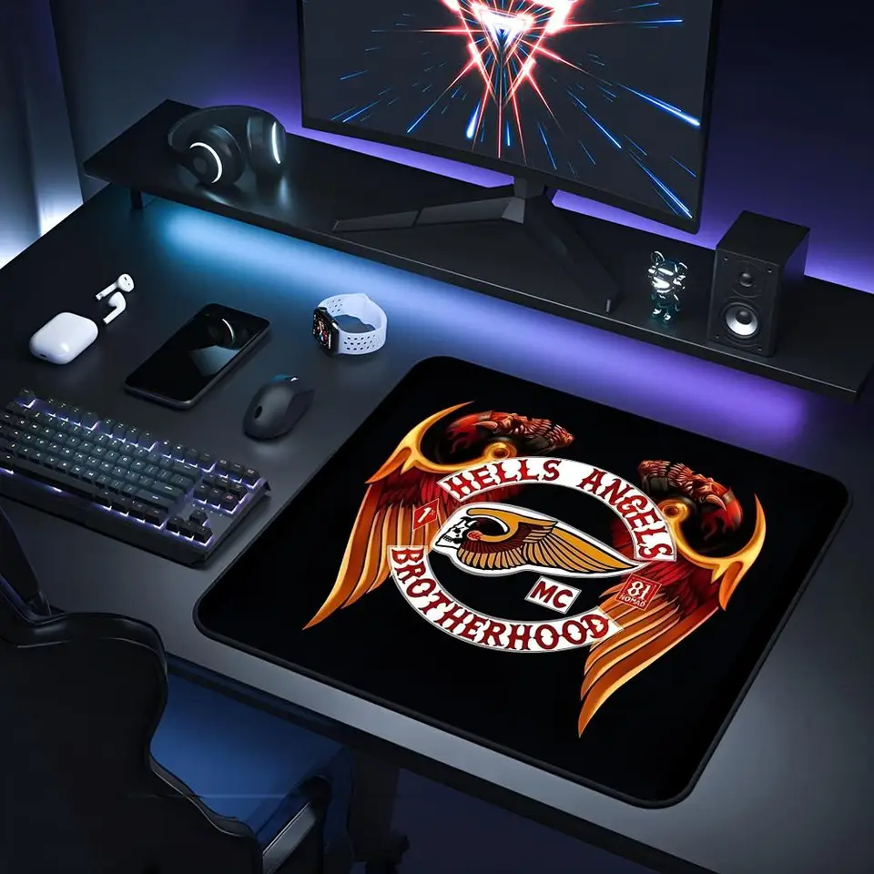 Herne Angels Mouse Pad Gaming NAPLATÉ Klávesnica Mat Deskmat PC Príspevky Desk Protector Protector Gamer Gamer Rats Anime Anime