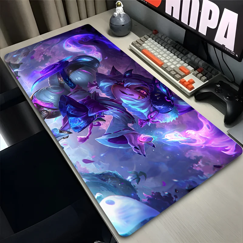 Herná herná kabineta myši myši s myšou podložkou veľkú myš Mouse Ligy legiend Tristana Natural Desk Mat Desk Desk Mats Design MousePad