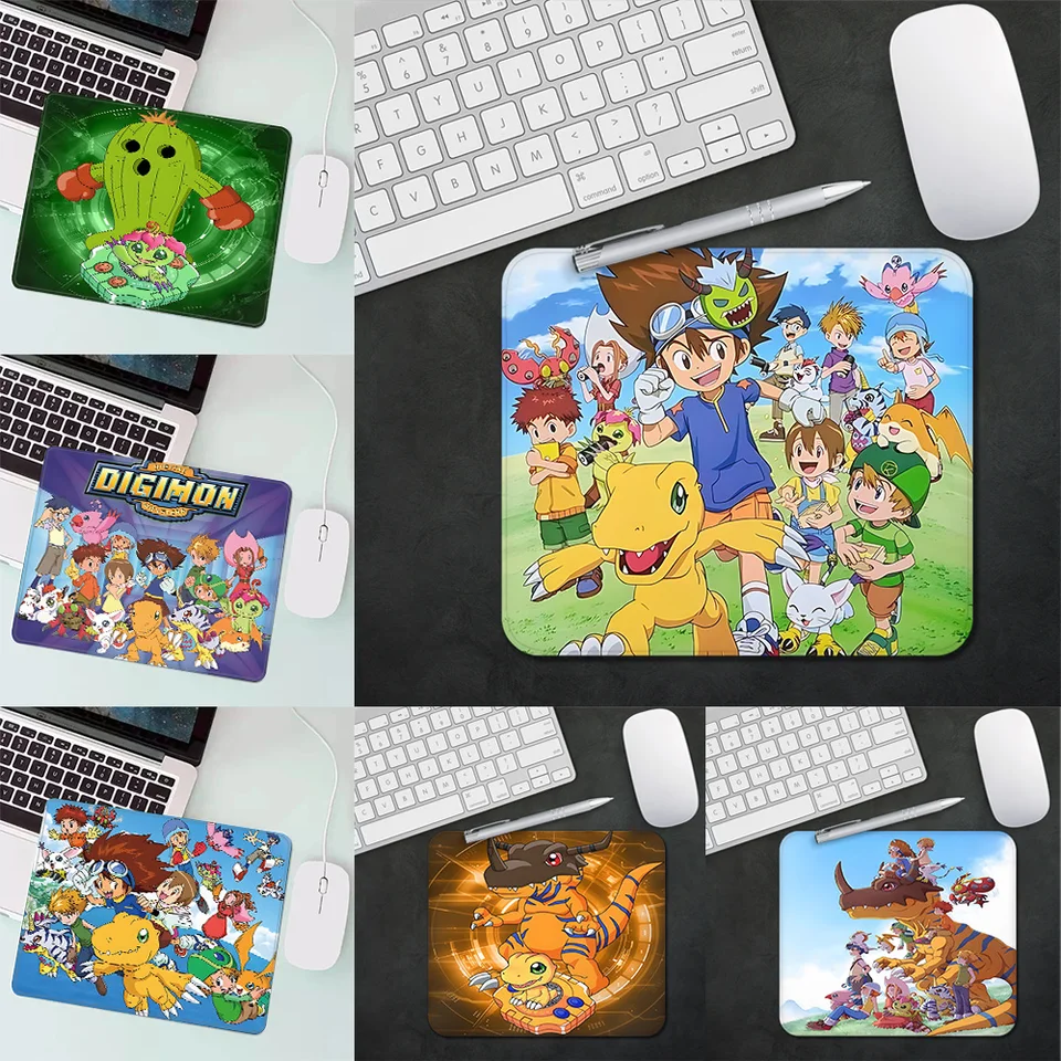 Herná myš Pad XS Malé myš na pc roztomilé digimon playmats Greymons Gamer Desktop Office Office Mouse Mat Deskmat Deskmat koberec