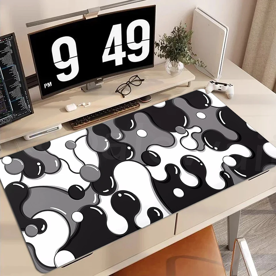 Herná podložka podložky Strata Liquid Desk Mat PC PC Gamer MousePad MousePad Veľká blokovacia hrana myši MOŽNÁ MOŽNOSŤ NEZMLAČKA GUMBER MAT Klávesové vankúšiky 80x30cm