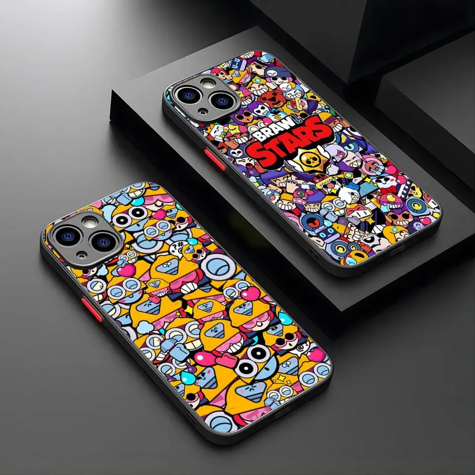Herné hviezdy Leon Crow Pase Luxury pre iPhone 16 15 14 12 13 11 Pro Super Classic XR XS Max Mini x 7 8 plus matná škrupina zátoka