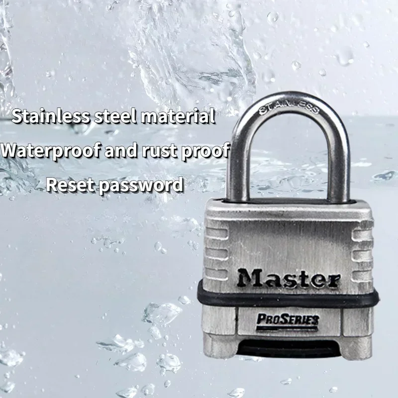 Heslo LOCK PROSERIES Z nehrdzavejúcej ocele proti krádeži vodotesného visiaceho zámku domáca internát vonkajší kombinácia zámku