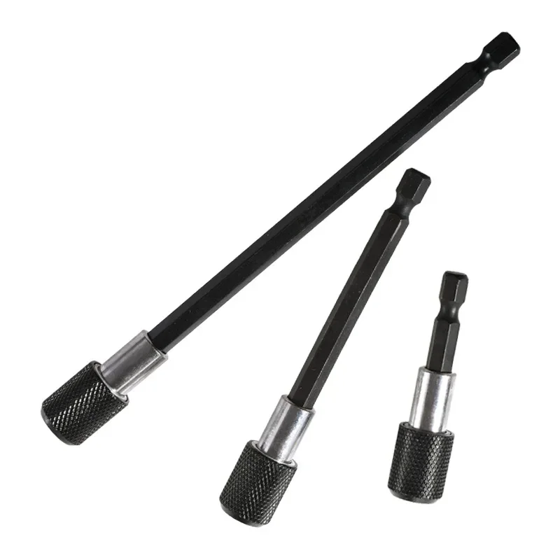 Hex Shank Ranled Self-Locking Extension Rod Drill Bit Drive Socket Rýchle zmenu Long nástroj pre výkonové vŕtačky 128 znakov