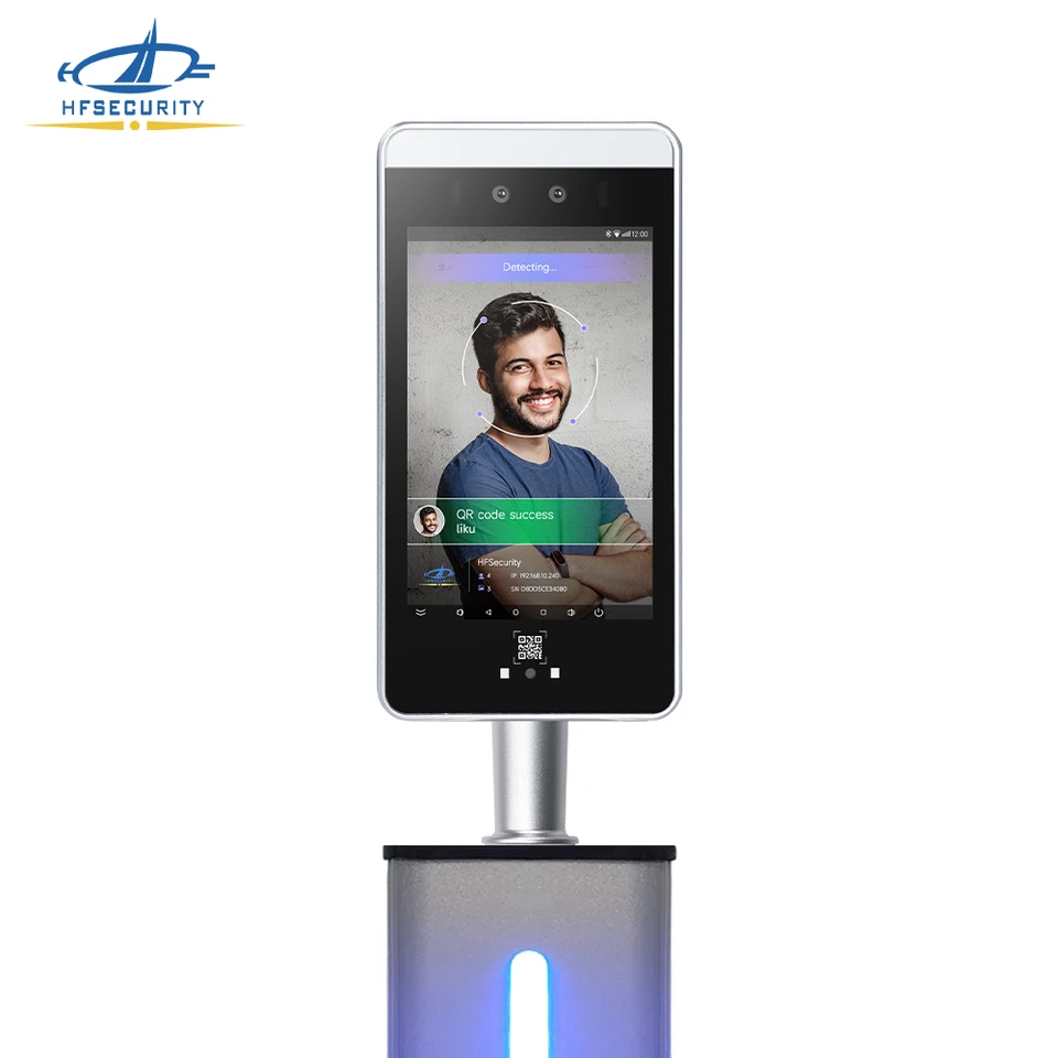 HFSecurity New Biometric Clocking Machine SDK WIF čas na dochádzku UPS Online Android Java SDK Face Uznanie zariadenia RA08