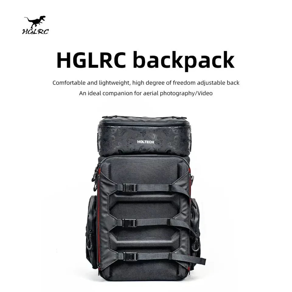 HGLRC Drone Batkack Camera sáčku proti striekajúcej látke 360x260x530mm 33,5 l kapacita