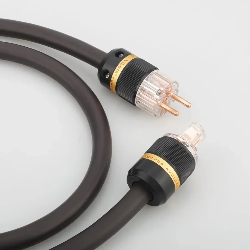 Hi-end Viborg EU Schuko Power Cable VP1606 OFC RISR 6 mm štvorcový striedavý kábel kábla Audio stupeň 16 mm čistou medenou zástrčkou Schuko