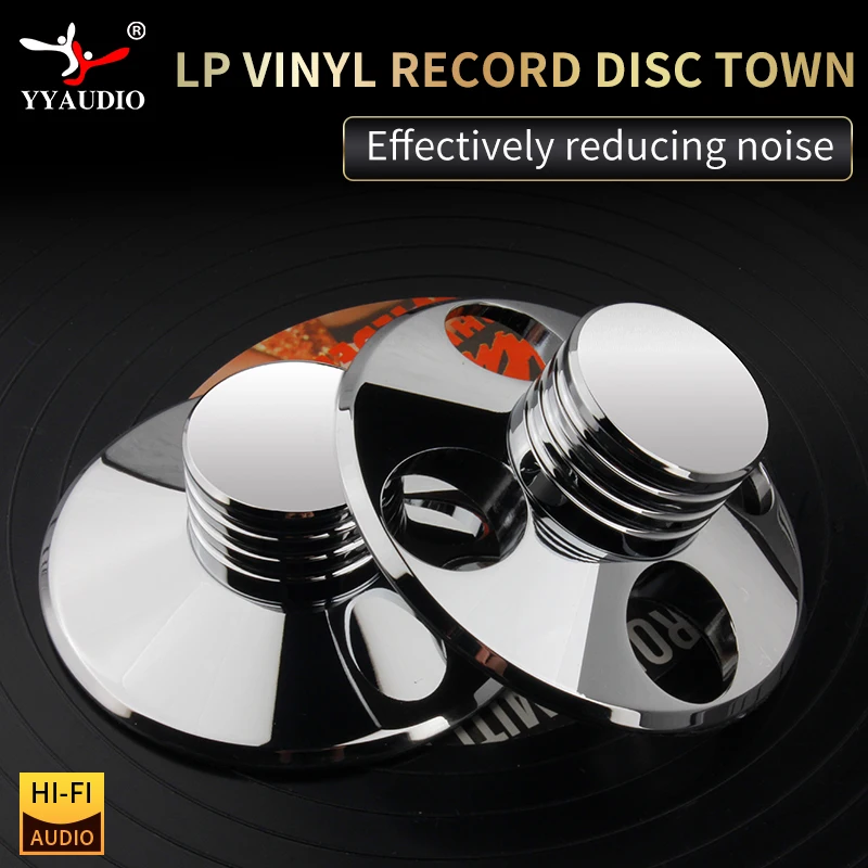 Hi-fi hmotnosť zvukového vinylového gramofónu Records LP Disk Stabilizátor And