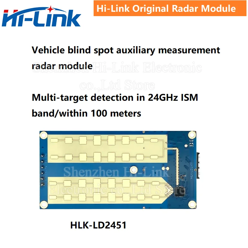 Hi-Link Nové 24G Vozidlo Ranging Ranging rýchlosť meranie milimetra vlny Radar LD2451 Monitorovanie stavu vozidla Modul monitorovanie snímača