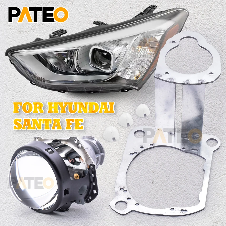 HID BI-Xenon Projector objektív pre Hyundai Santa Fe Vymeňte šošovky svetlometu Honeycomb Evidontafit pre Hella G5 3R Auto príslušenstva