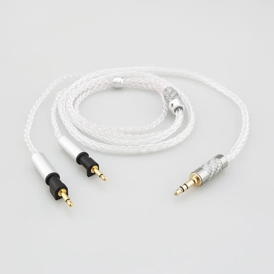 HIFI 8 jadro 99% 7n Čistý strieborný slúchadlový kábel pre Abyss Diana V2 Phi TC X1226LITE