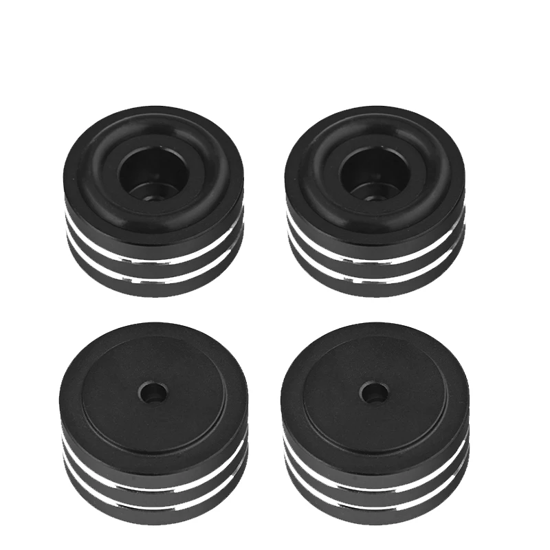 Hifi hliník zliatiny zliatiny tlmiča na tlmič na nohy audio zosilňovač mixérového tlmiča proti klznej nohe podložka