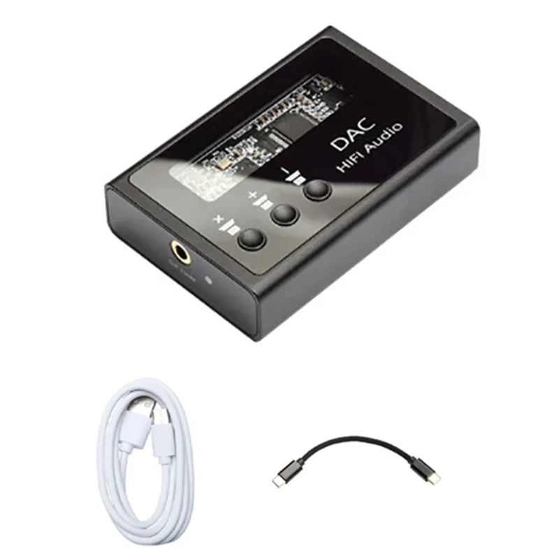 HIFI Mobile Phone Decoder Počítačová karta MAX97220USB ASYNCHRONOUS ES9018 BLACK