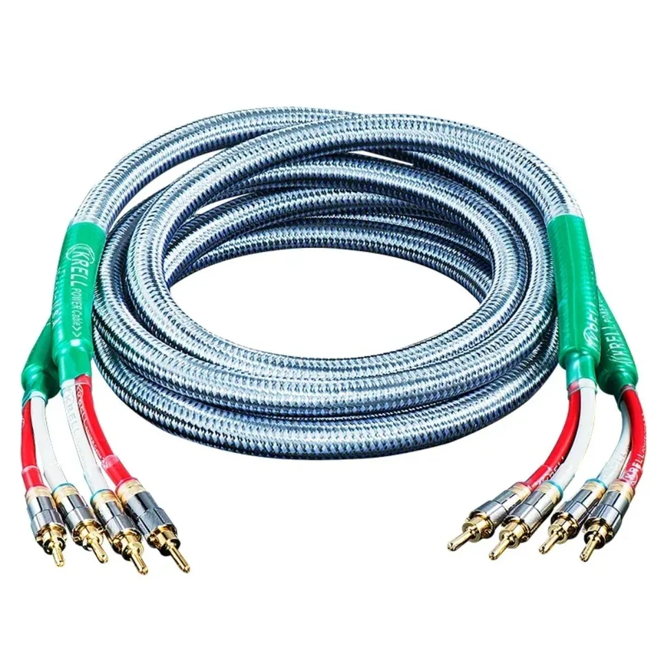 HIFI reproduktor Audio kábel Zlatkovaný banánový zátk