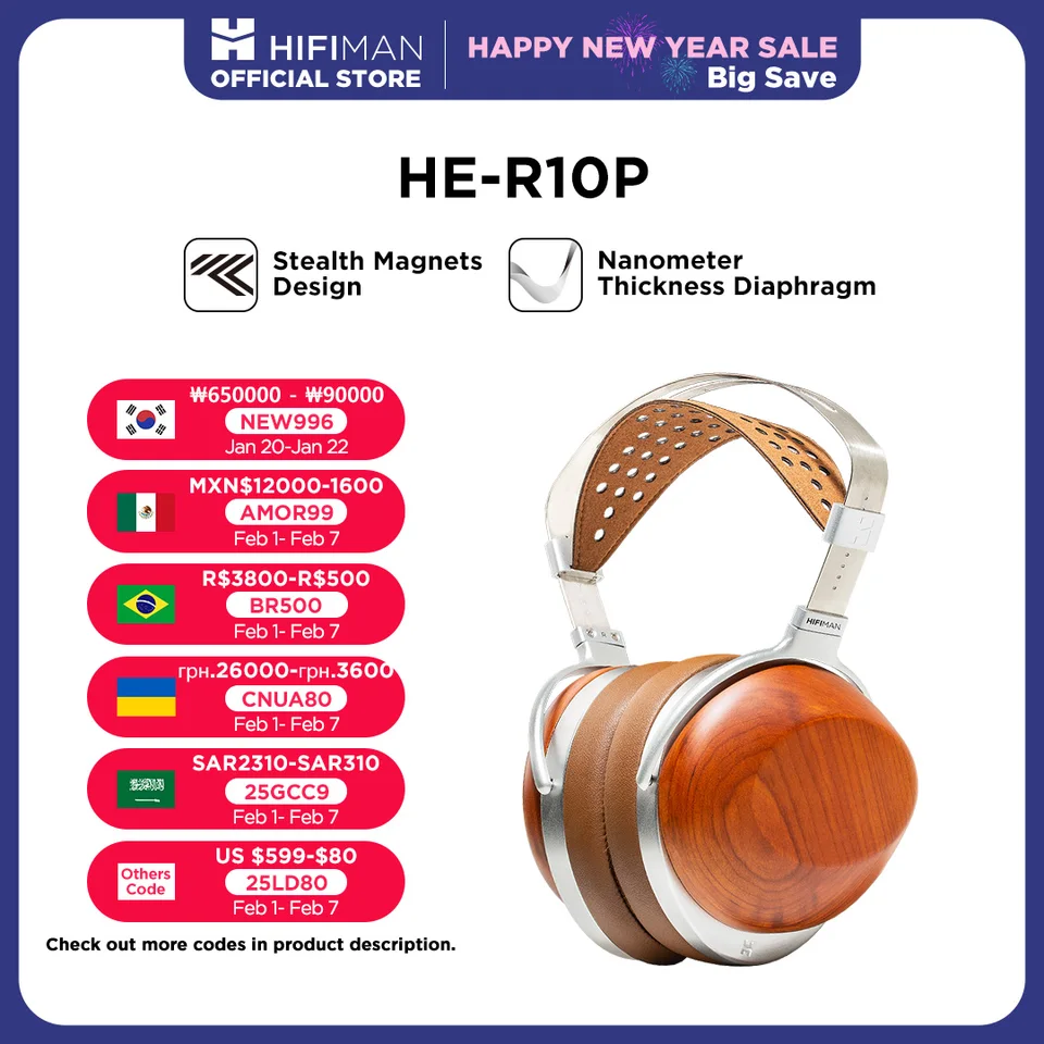 Hifiman HE-R10 planárne magnety-základné magnety