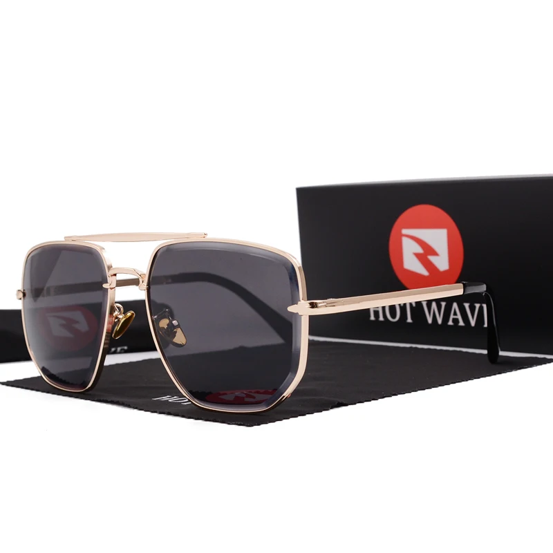 High-end Luxusný vysokokvalitný štvorcový kovový slnečné okuliare Outdoor Hot Wave Pánske slnečné okuliare Dámske slnečné okuliare 8108 UV400