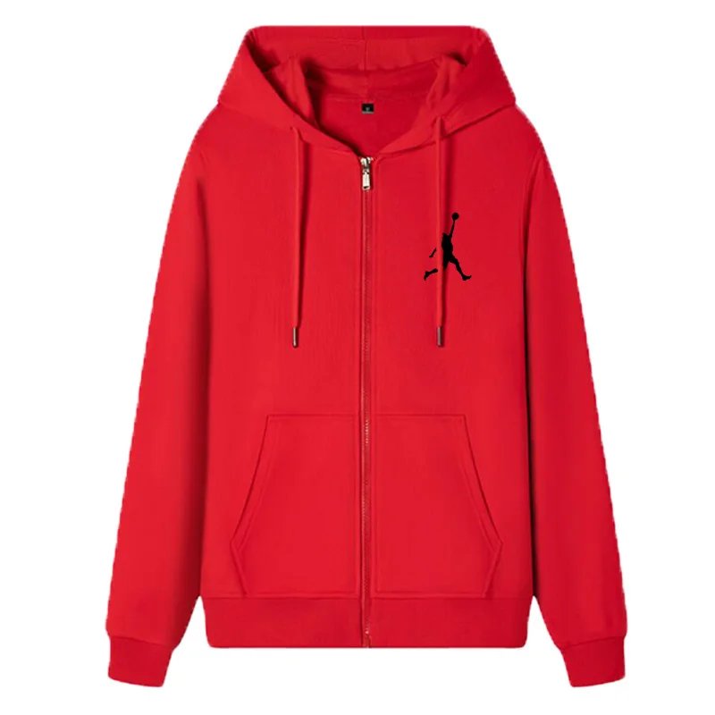 High -end New Pánska zipsová mikina Jeseň a zimný sveter módny zips Solid Color bunda Casual Bunda Sportswear