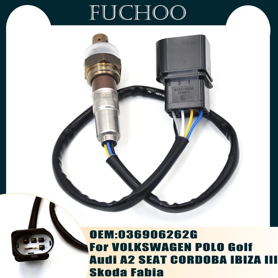 High Kvalitná kyslíkový senzor O2 Lambda senzorový pomer vzduchového paliva pre Volkswagen Polo Audi A2 sedadlo Cordoba Ibiza Skoda Fabia036906262G