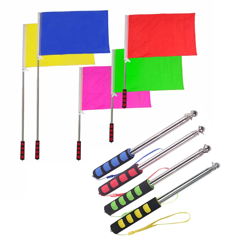 High Quanlity Flagpole Guide Tool Roztiahnuteľná vlajka Windsock Ukazovateľ Banner Teleskopický pre školu Výučba výučby výučba výučby