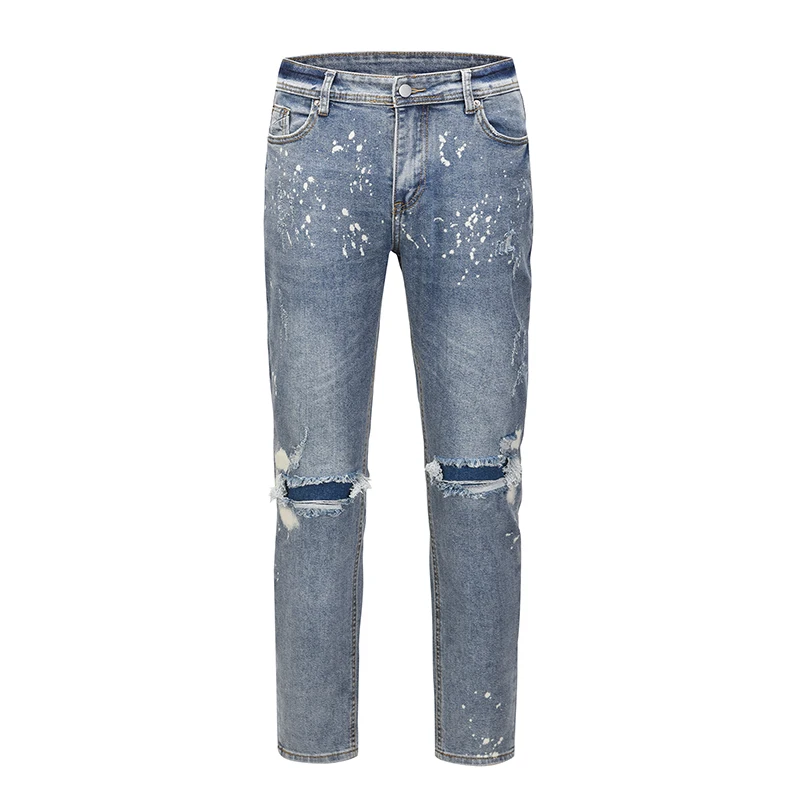 High Street Atratest Striekania džínsy Pánny Zničené Ničenie nadmerných príležitostných nohavíc retro retro voľné vreckové džínsové nohavice