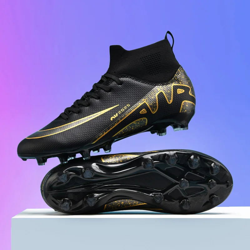 High Top Football Boots FG/AG Dospelý mládež Profesionálny výcvik futbalové topánky Fashion trendy Lightweight Anti Slip Sneaker