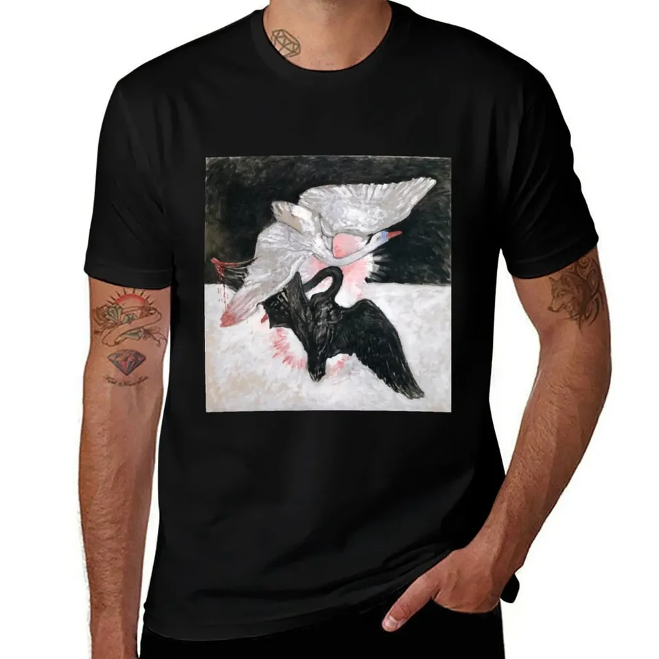 Hilma Af Klint The Swan, č. 02, Tričko IX-SUW Blue Archive Man T tričko Vintage Rýchle sušenie pánske grafické tričká