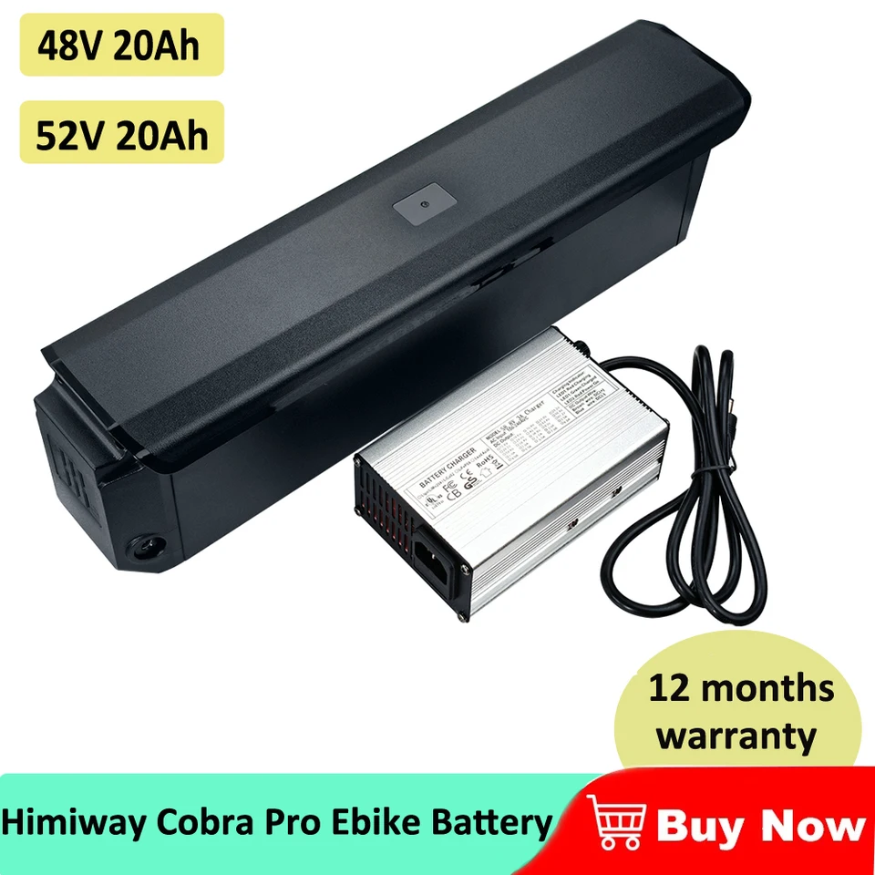 HiMay Big Dog Zebra Pro Fat Tire Nahradenie Ebike Cargo Battery 48V 52V 20AH Cobra Pro Softail Electric Mountain Bike Bike