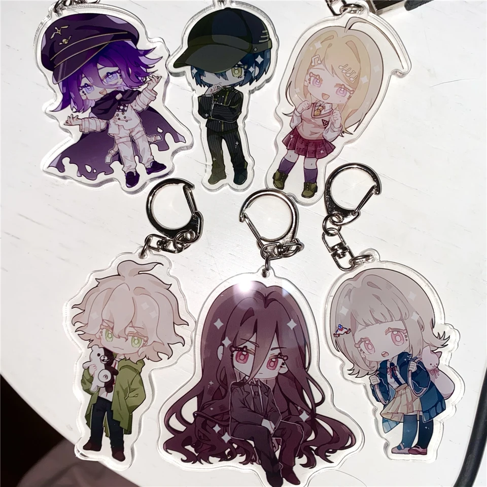 Hinata hajime Nagito Komaeda Cosplay Key Chains obojstranné akrylové prívesok vianočné prívesky
