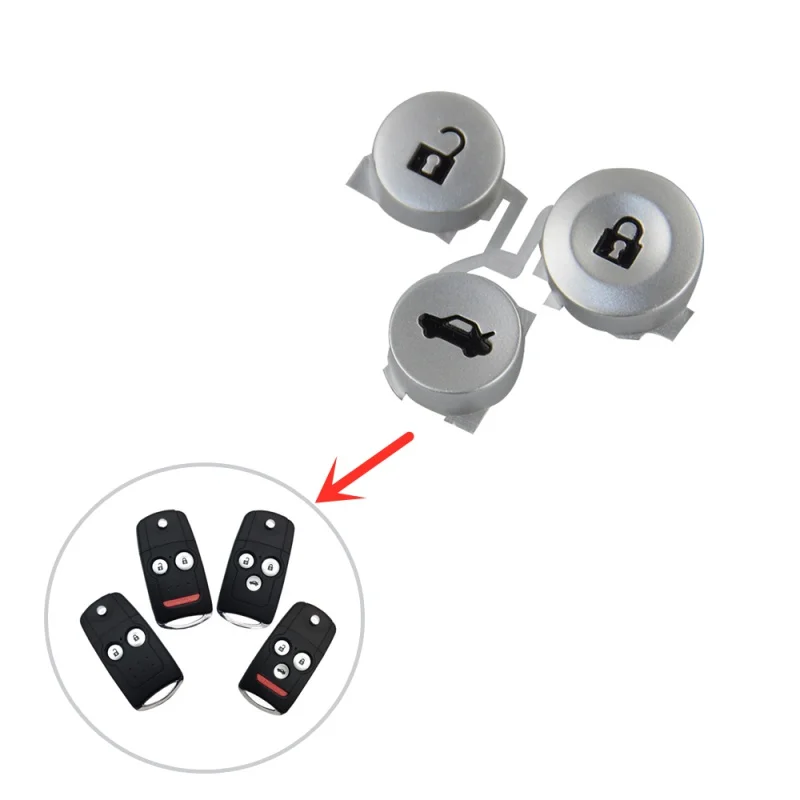 Hindley 3 Button Pad pre Honda Civic Accord Jazz CRV HRV CRZ CRZ vzdialený automobil s kľúcm plášťom PASE PAD ACURA TL TSX ZDX RSX