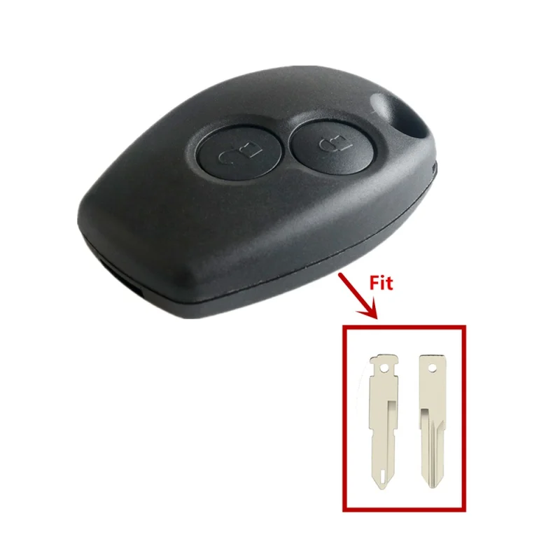 Hindley pre Renault Megane Modus Espace Laguna Duster Logan Dacia Sandero Fluence Clio Kangoo 2 Button Diaľkové kľúče puzdro