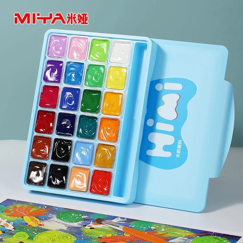 Hini Gouache Paints Set 18/22colors 30 ml želé pohár netoxický kvaš