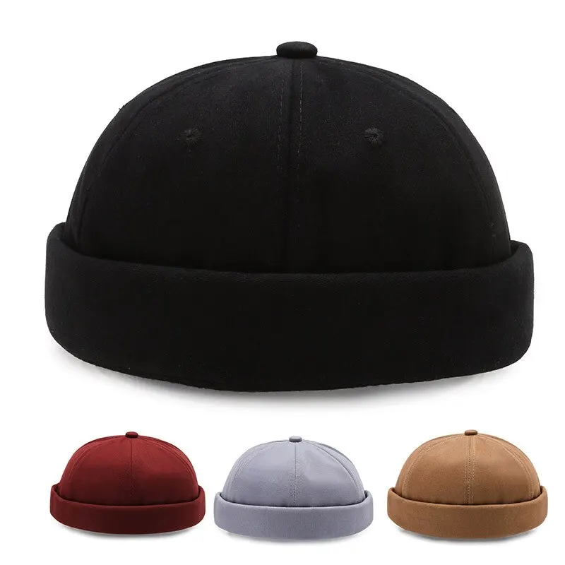 Hip hop beanie lebky Trendy Color Streetwear prenosné melónové čiapky módne pokrývky pokrývky elastické panely hip hop klobúk