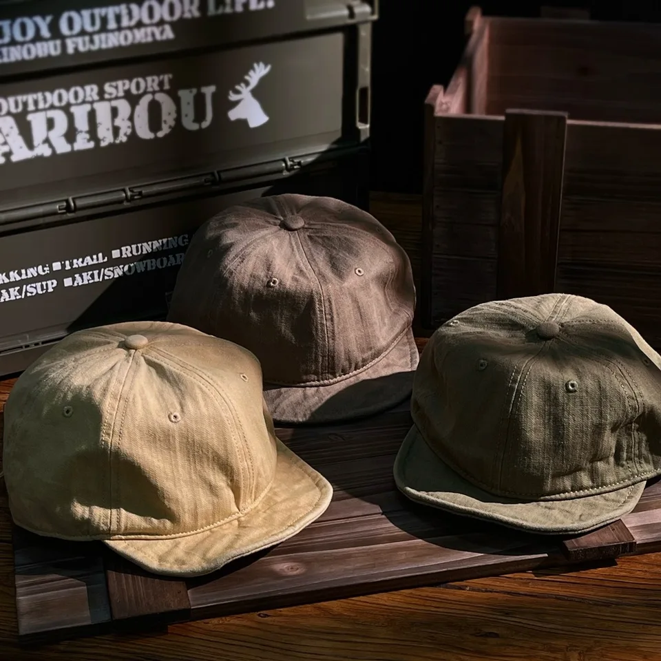 Hip hop gorras retro umyť mäkké vrchné baseballové čiapky Men ženy všestranné malé okraje