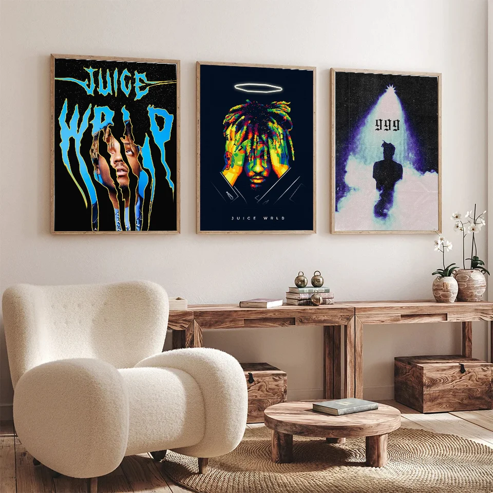 Hip-hop j-Juice w-w-w-wrld plagát DIY plagát kraft papier vintage plagát nástenná maľba maľba študijné nálepky Big szie nástenná maľba