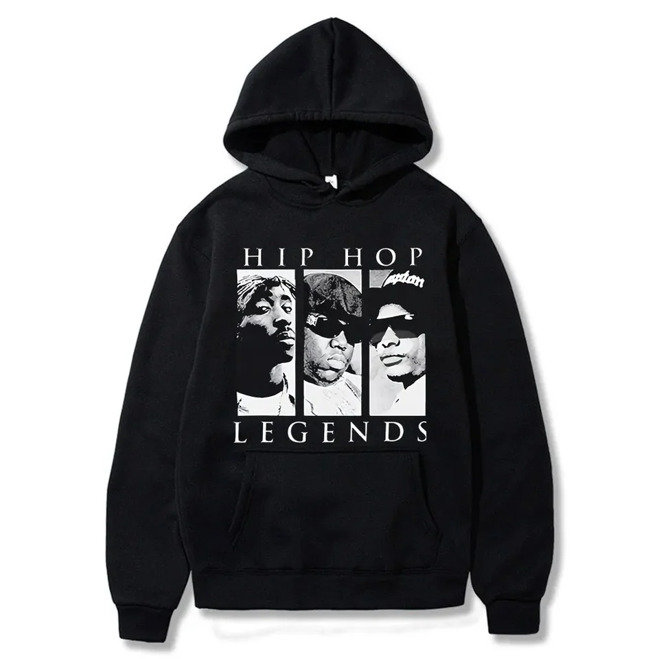 Hip hop legenda Tupac 2pac kapucňa tlač Tlač bavlny Men mikina vysoká cesta do pekla hudba cool vintage cool jesenné fleece mikiny