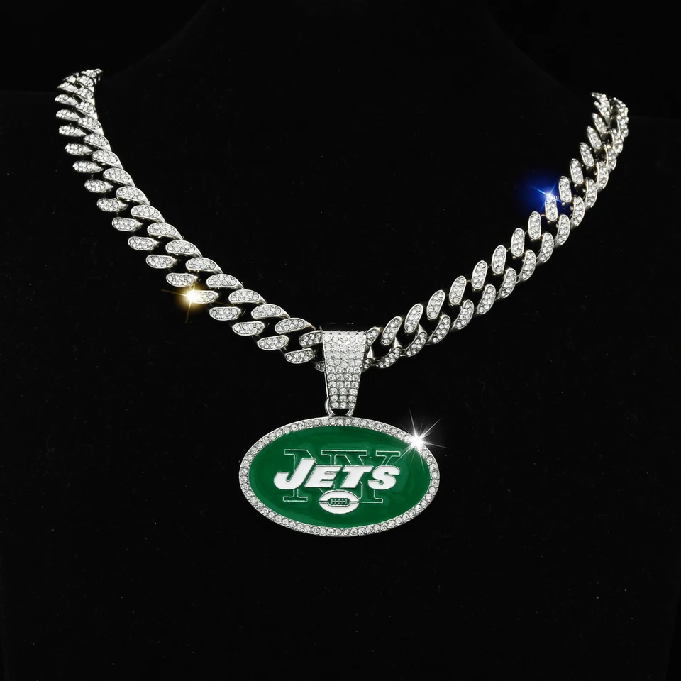 Hip hop nové trysky Big Elliptical Green Pendant Full Shap Danestone Icy Cuban Reťaz módne šperky
