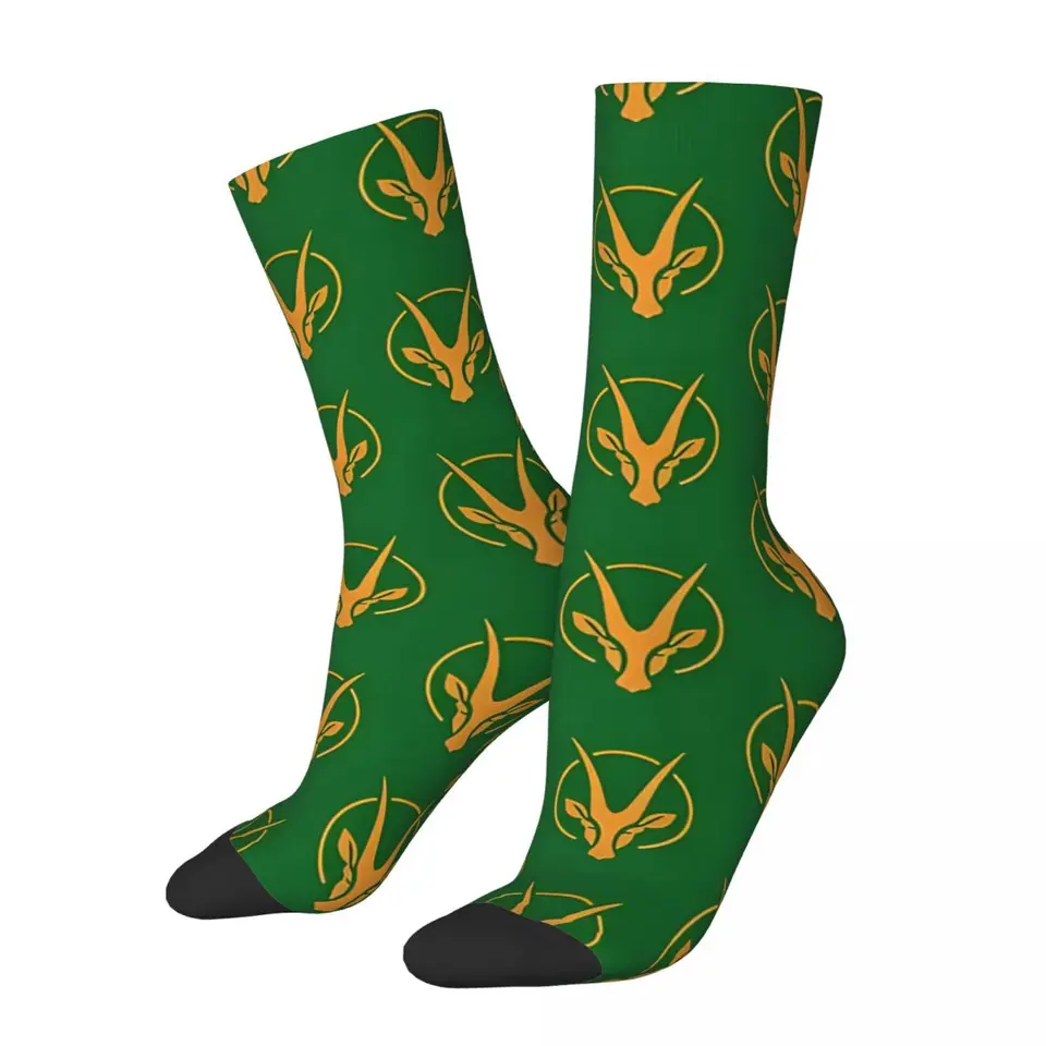 Hip Hop Národný ragbyový tím Južná Afrika Crazy Men's Compression ponožky unisex ragby Južná Afrika Harajuku bezšvová ponožka