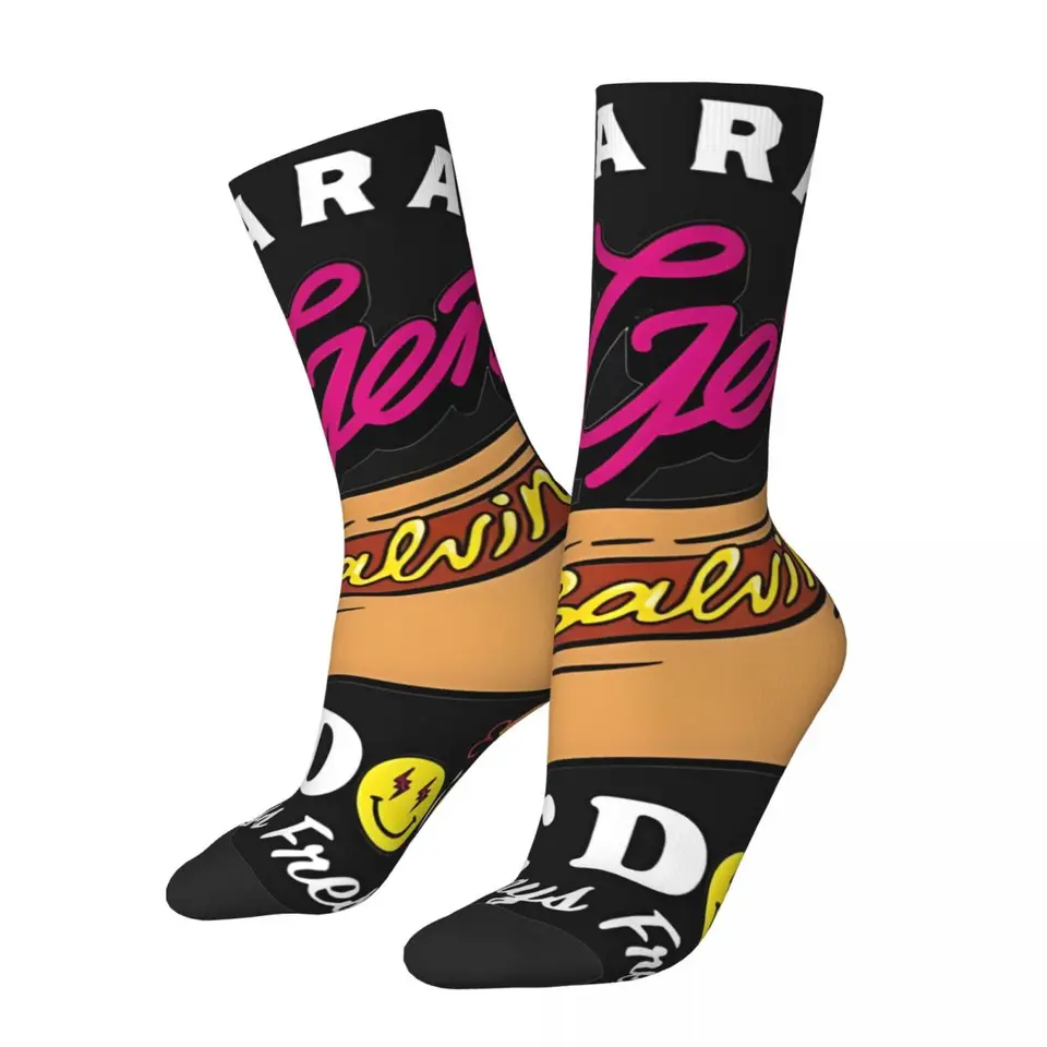 Hip hop retro cool bláznivé mužské kompresné ponožky unisex JJ Balvin Street Style Pattert Formed Funny Happy Crew Sock Boys Darček