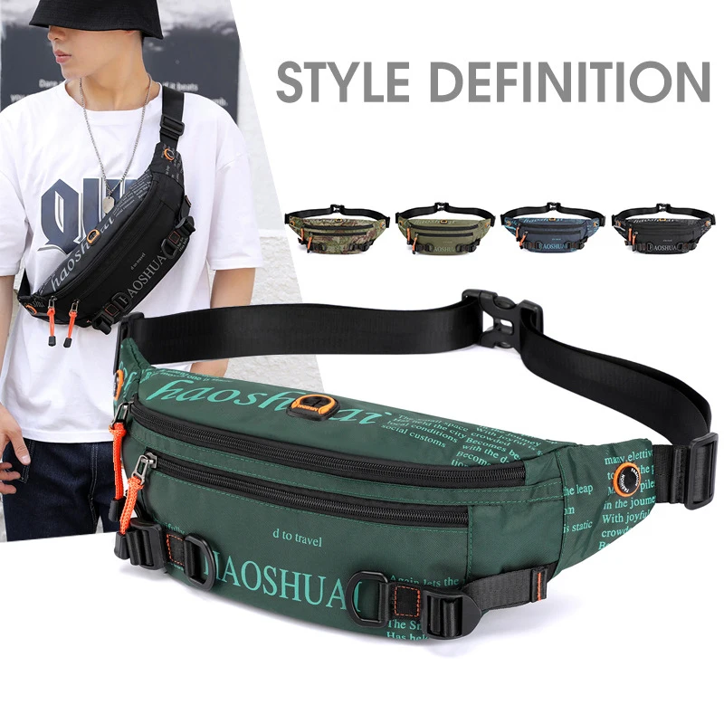 Hip hop zadky vrecká Nové ženy Pánske fanny Pack Street módne hrudník Crossbody Bag Šport bežecký pás pásový pás Cool balíčky